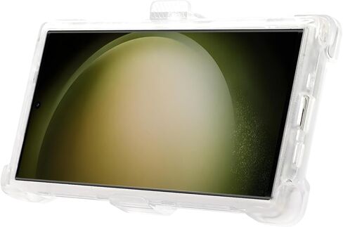 CCSamll for Samsung Galaxy S24 Ultra Case Crystal Clear with Belt Clip Holster, [Not Yellowing] [Military Drop Protection] Shockproof with Kickstand for Samsung S24 Ultra BLF Transparent in Kuwait
