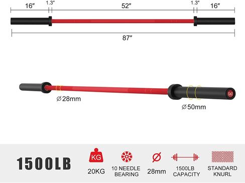 Olympic Barbell Curl Bar EZ Bar Strength Training Bar Threaded Chrome Barbell Bar for Weightlifting, Hip Thrusts, Squats and Lunges in Saudi Arabia
