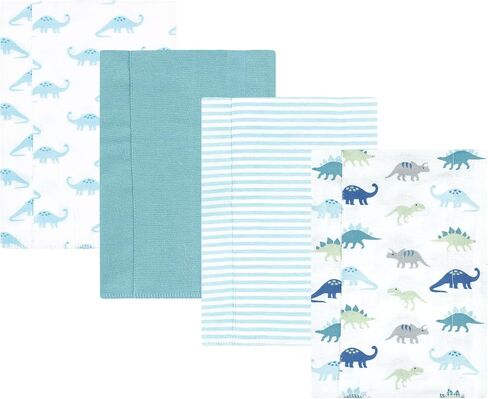 Hudson Baby Unisex Baby Cotton Flannel Burp Cloths, Hummingbird Garden 10 Pack, One Size in Kuwait