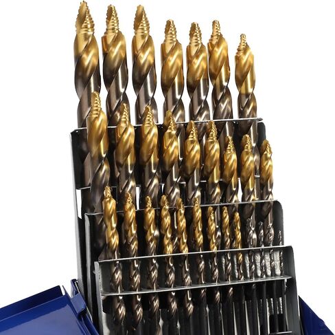 مجموعة رؤوس مثقاب متدرجة من 15 قطعة من YOUGFIN، معدن M2 HSS، 1/16"-3/8"، مثالية لحفر الحديد والفولاذ المقاوم للصدأ والخشب والبلاستيك والأكريليك in Saudi Arabia