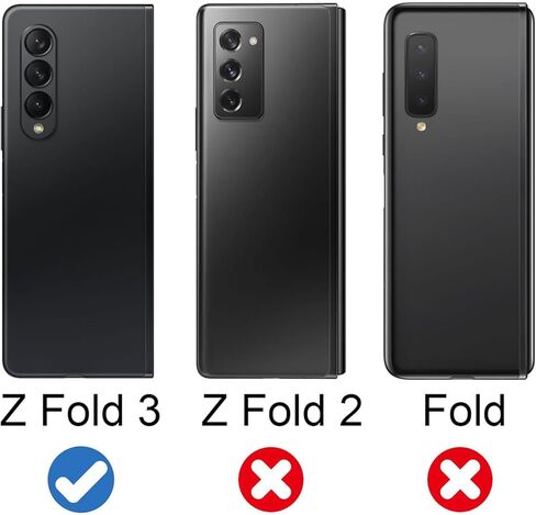 Camera Glass Cover Rear Lens Replacement Parts+ Adhesive Compatible with Samsung Galaxy Z Fold 3 5G in Kuwait