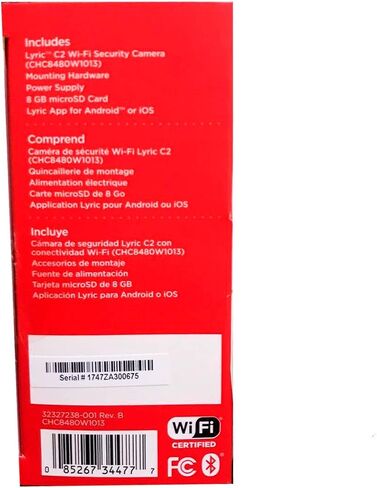 Honeywell Home C2 Indoor Wi-Fi Security Camera (CHC8480W1013), White in Saudi Arabia