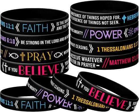 (12-Pack) Firefighters' Thin Red Line Silicone Wristbands and American Flag, Deuteronomy 31:6 Silicone Wristband, Fire Fighters Party Favors, Gifts Accessories for Fire Fighters in Saudi Arabia