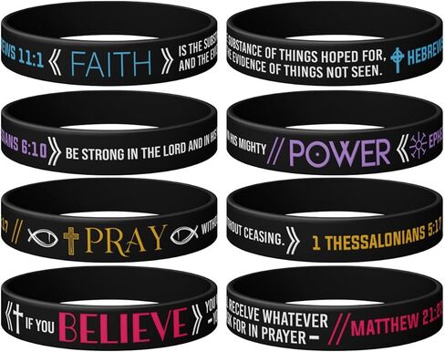 (12-Pack) Firefighters' Thin Red Line Silicone Wristbands and American Flag, Deuteronomy 31:6 Silicone Wristband, Fire Fighters Party Favors, Gifts Accessories for Fire Fighters in Saudi Arabia