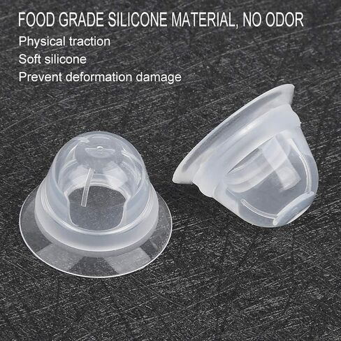 4 Pairs Silicone Nipple Corrector, Nipple Enlargement Suction Enlarger Sucker Puller Portable for Breastfeeding Inverted Flat Nipples in Saudi Arabia