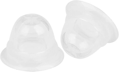 4 Pairs Silicone Nipple Corrector, Nipple Enlargement Suction Enlarger Sucker Puller Portable for Breastfeeding Inverted Flat Nipples in Saudi Arabia