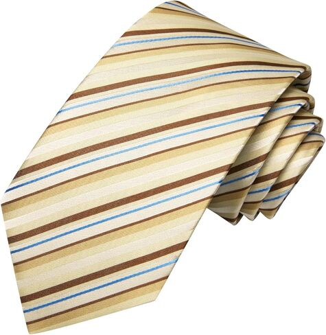 Hi-Tie Grey and Yellow Mens Tie Set Paisley Silk Woven Necktie and Pocket Square Cufflinks for Wedding Party Daily Dress in Saudi Arabia