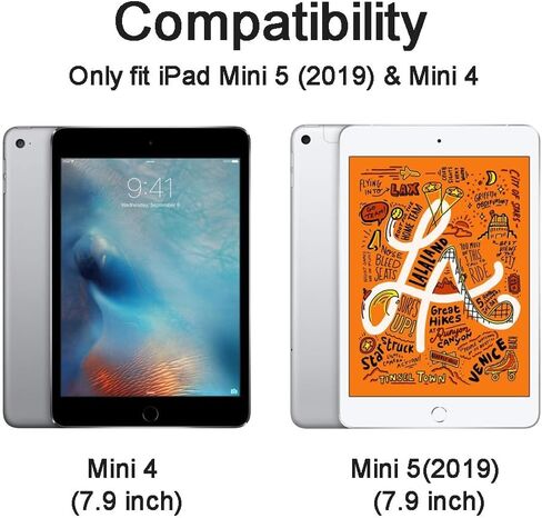 Compatible with Apple iPad Mini 5 (2019) & iPad Mini 4 Tempered Glass Screen Protector, Anti Scratch, Bubble Free,High Definition（2 Pack） in Kuwait