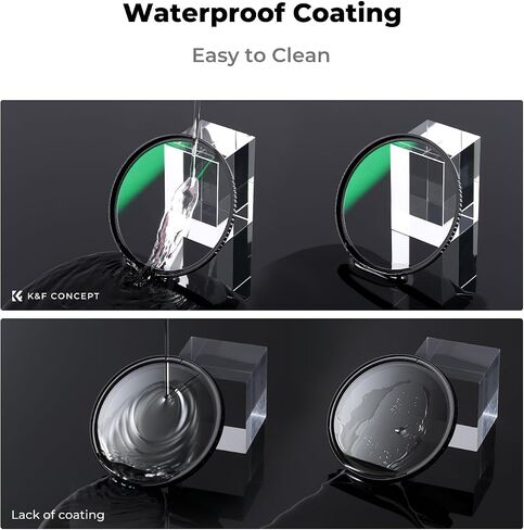 K&F Concept 77 مم CPL MCUV ND1000 مرشح عدسة 2 طقم أغطية عدسات استقطاب مقاوم للماء + حماية من الأشعة فوق البنفسجية + مرشح عدسة كاميرا محايدة ثابتة مع 24 طبقة طلاء in Saudi Arabia