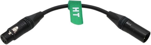 XLR 4 دبوس ذكر إلى XLR 3 دبوس شاحن أنثي كابل تمديد الطاقة للبطارية أري الأحمر كانون سوني ضوء الكاميرا 12-24 فولت 20 سنتيمتر in Kuwait