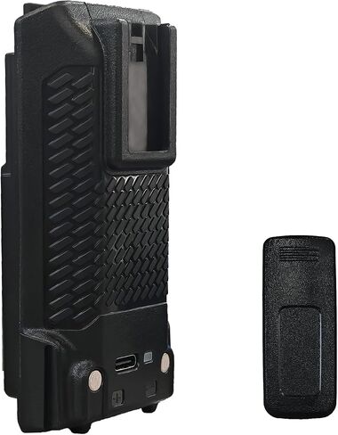 بطارية UV-K5 USB-C شحن 2600 مللي أمبير في الساعة سعة كبيرة 7.4VDC بطارية UV-K58 مع مشبك حزام لملحقات جهاز الاتصال اللاسلكي UV-K6 in Kuwait