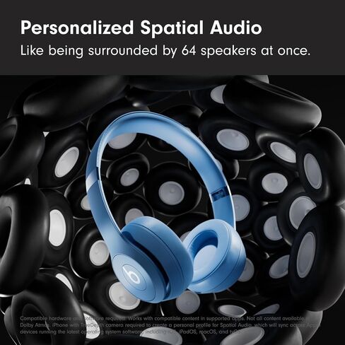 Beats Solo 4 - Wireless Bluetooth On-Ear Headphones, Apple & Android Compatible, Up to 50 Hours of Battery Life - Cloud Pink (Renewed Premium) in Saudi Arabia
