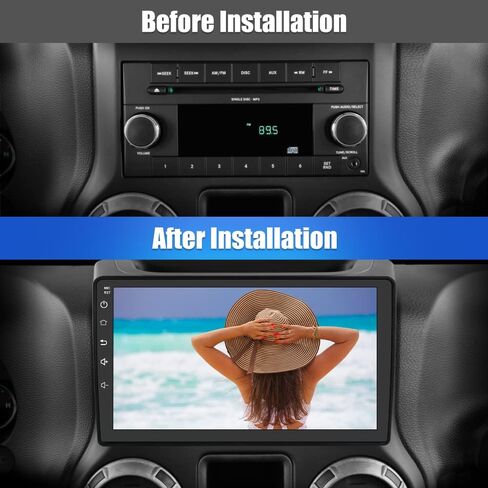 Car Radio Stereo for Jeep Wrangler JK Compass Grand Cherokee Dodge Ram with CarPlay Android Auto in Saudi Arabia
