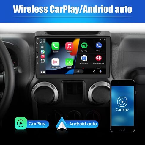 Car Radio Stereo for Jeep Wrangler JK Compass Grand Cherokee Dodge Ram with CarPlay Android Auto in Saudi Arabia