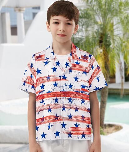 APTRO Boy's Hawaiian Shirt Tropical Beach Casual Summer Shirt #Ks27-floral Black 8-9T in Saudi Arabia