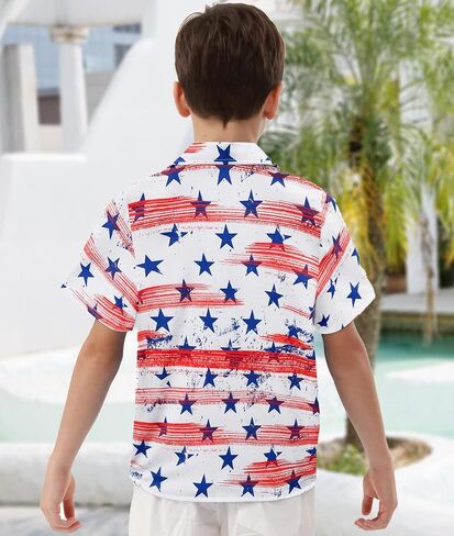 APTRO Boy's Hawaiian Shirt Tropical Beach Casual Summer Shirt #Ks27-floral Black 8-9T in Saudi Arabia