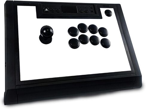 Gaming Skin Compatible with Hori Fighting Stick Alpha (PS5, PS4, PC) - Solid White - Premium 3M Vinyl Protective Wrap Decal Cover - Easy to Apply | Crafted in The USA by MightySkins in Saudi Arabia