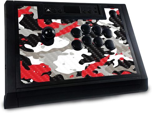 Gaming Skin Compatible with Hori Fighting Stick Alpha (PS5, PS4, PC) - Solid White - Premium 3M Vinyl Protective Wrap Decal Cover - Easy to Apply | Crafted in The USA by MightySkins in Saudi Arabia