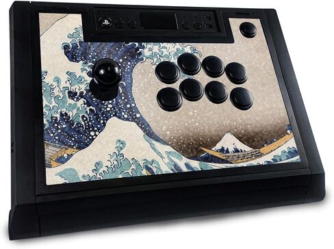 Gaming Skin Compatible with Hori Fighting Stick Alpha (PS5, PS4, PC) - Solid White - Premium 3M Vinyl Protective Wrap Decal Cover - Easy to Apply | Crafted in The USA by MightySkins in Saudi Arabia