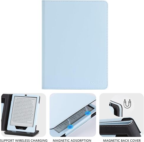 CoBak Case with Stand for Kindle Paperwhite - Durable PU Leather Cover with Auto Sleep Wake, Card Slot, Hand Strap Feature - Fits Kindle Paperwhite 11th Generation 6.8" Signature Edition 2021 Released in Saudi Arabia