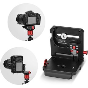 IFOOTAGE DSLR Camera Vertical Horizontal Switching Plate, HV-02 Quick Release Plate Horizontal and Vertical Conversion Board, Enhanced Version of HV-01, Perfect for SLR and Digital Cameras