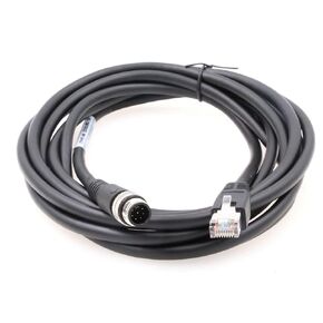 M12 8 Pole Male A-Code High Flexible Shielded to RJ45 Industrial Ethernet Cat-6 Shielded Cable for Cognex Industrial Camera 2M