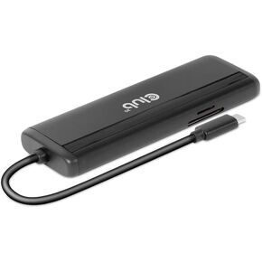 قاعدة عرض متنقلة Club 3D CSV-1597 USB Gen 1 Type-C 8 في 1 MST مزدوجة 4K60 هرتز (HDMI 8K 30 هرتز، منفذ عرض 8K 30 هرتز) in Kuwait