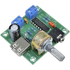 PM2038 2X5W ستيريو مضخم الصوت بورد 5V USB إمدادات الطاقة حجم قابل للتعديل in Saudi Arabia