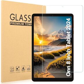 Caweet Screen Protector for Onn. 10.1 Inch Tablet Gen 4 (2024 Model: 100135925), 9H Hardness HD Tempered Glass Film Guard, 1 Pack