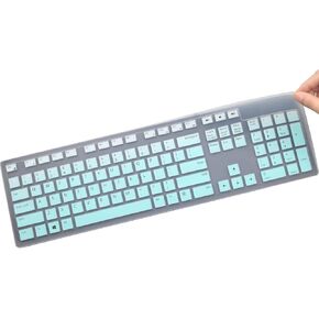 Keyboard Cover for Dell KM636 Wireless Keyboard & Dell KB216 Wired Keyboard & Dell Optiplex 5250 3050 3240 5460 7450 7050 & Dell Inspiron AIO 3475/3477/3670 All-in one Desktop Keyboard Skin-Clear in Kuwait