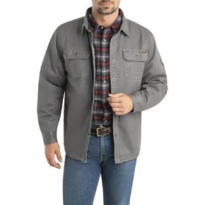Legendary Whitetails Standard Journeyman Shirt Jacket, Flannel Lined Shacket for Men, Water-Resistant Coat Rugged Fall Clothing, Wolf