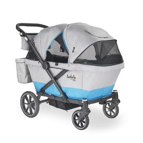 Larktale Caravan Coupe V2, Byron Black - Compact Stroller/Wagon for Kids & Babies - Seats up to Two with 147 lbs. Total Weight Capacity - Dual Sun Canopies, Reclining Seats - 2024 Version