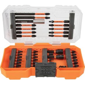 Klein Tools 65618 KNECT 8-Piece Deep Impact Flip Socket Set with Modular Case, 5 Color-Coded Sockets, 10 SAE Sizes, Adapters, 1/4, 3/8-Inch Drives