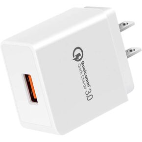 Quick Charge 3.0, 18W USB Wall Charger QC 3.0 Adapter 3A Fast Charger Compatible with iPhone 12 11 Pro X XR XS Max | Galaxy S21 S20 FE S10 S10e S9 S8 Note 20 Ultra 10 9 8 | Pixel 5-4A-4-3-2-XL Phones
