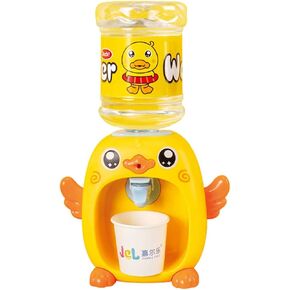 LUOZZY Mini Water Dispenser for Kids Cartoon Piggy Frog Water Machine Kids Drinking Water Fountains Toys for Kids (Duck)