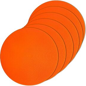 Vhxorrz Poly Spot Markers 9 inch Non-Slip Rubber Agility Markers Flat Field Cones Floor Dots for Football, Soccer, Basketball Training Markers, School Activities, Exercise Drills, Social Distancing