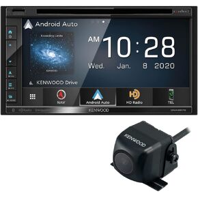 Kenwood Excelon DNX697S 6.8" Capacitive Touch Panel Navigation DVD Receiver with Bluetooth & HD Radio | Plus CMOS-230 Rearview Camera with Universal Mounting Hardware & Video Cable