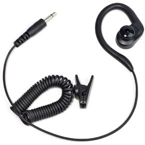 سماعة أذن راديو TWAYRDIO لمكبر صوت Motorola Kenwood وميكروفون، دبوس واحد 3.5 مم للاستماع تلقي فقط راديو الشرطة بدون أنبوب داخل الأذن لإنفاذ القانون