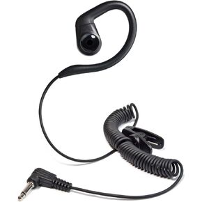 TWAYRDIO Radio Earpiece for Motorola Kenwood Speaker Mic, 1 Pin 3.5mm Listen Receive Only Police Radio Tubeless in-Ear Ear Piece for Law Enforcement