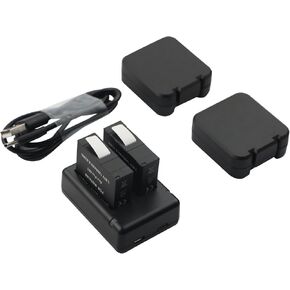 MULS 1800mAh Battery Compatible with Insta360 Ace, Insta360 Ace Pro Action Camera 2 Pack Ace Batteries with Battery Storage Case Power 360 Ace Pro Battery Rechargeable