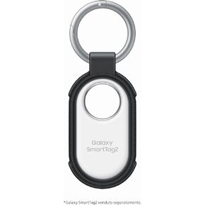 SAMSUNG Galaxy SmartTag2 Silicone Case, GPS Tracker Holder, Tracking Device Protective Cover with Key Ring, Soft Touch, International Version - (Black)