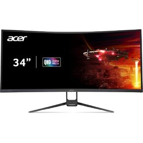 acer Nitro 34" UWQHD 3440 x 1440 1000R Curved PC Gaming Monitor | AMD FreeSync Premium | 240Hz Refresh | Up to 0.5ms | AdobeRGB 90% | HDR 10 | 1 x DP 1.4 & 2 x HDMI 2.1 | EDA343CUR Xbmiippx