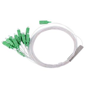 1x16 Optical Splitter, 0.9SM SC/APC PLC Type Micro Fiber Optic Splitter 1260-1650nm for Home Wiring,Engineering Project,Company,Fiber LAN