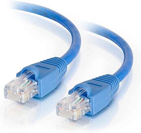 كابل C2G 22823 Cat5e - كابل تصحيح شبكة إيثرنت غير محمي بدون مشبك، متوافق مع TAA، أزرق (7 أقدام، 2.13 متر) (صنع في الولايات المتحدة الأمريكية) in Saudi Arabia