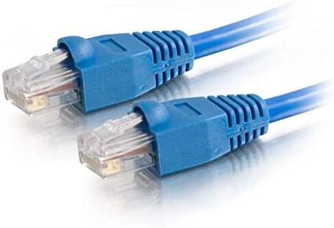 كابل C2G 22823 Cat5e - كابل تصحيح شبكة إيثرنت غير محمي بدون مشبك، متوافق مع TAA، أزرق (7 أقدام، 2.13 متر) (صنع في الولايات المتحدة الأمريكية) in Saudi Arabia