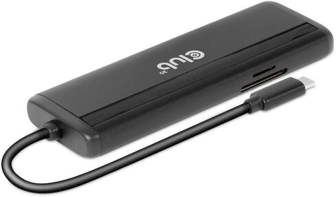 قاعدة عرض متنقلة Club 3D CSV-1597 USB Gen 1 Type-C 8 في 1 MST مزدوجة 4K60 هرتز (HDMI 8K 30 هرتز، منفذ عرض 8K 30 هرتز) in Kuwait