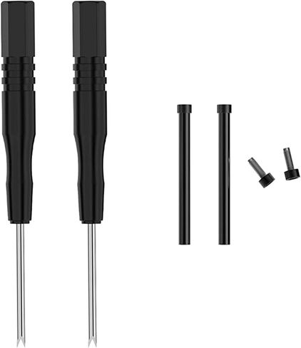 Compatible with Amazfit T-Rex 2 Smart Watch Screw Accessory, 2PCS Stainless Steel Replacement Screws with 2PCS Screwdrivers Removal Tool for Amazfit T Rex 2 Smartwatch (Black) in Kuwait