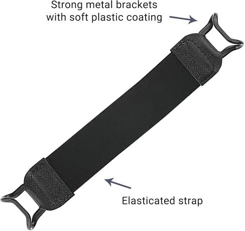 حزام يد آمن للكمبيوتر اللوحي Kindle eReaders Fire مقاس 6-8 بوصات - Kindle/Kobo/Voyaga/Lenovo/Sony Kindle E-Book Tablet، حزام يد متعدد الاستخدامات عالي المرونة وخفيف الوزن وحامل قبضة إصبع، أسود in Kuwait