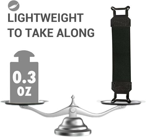 حزام يد آمن للكمبيوتر اللوحي Kindle eReaders Fire مقاس 6-8 بوصات - Kindle/Kobo/Voyaga/Lenovo/Sony Kindle E-Book Tablet، حزام يد متعدد الاستخدامات عالي المرونة وخفيف الوزن وحامل قبضة إصبع، أسود in Kuwait