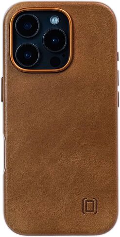 Dockem Genuine Leather Case for iPhone 16 Pro, Compatible with MagSafe (MSGL, Light Brown) in Saudi Arabia